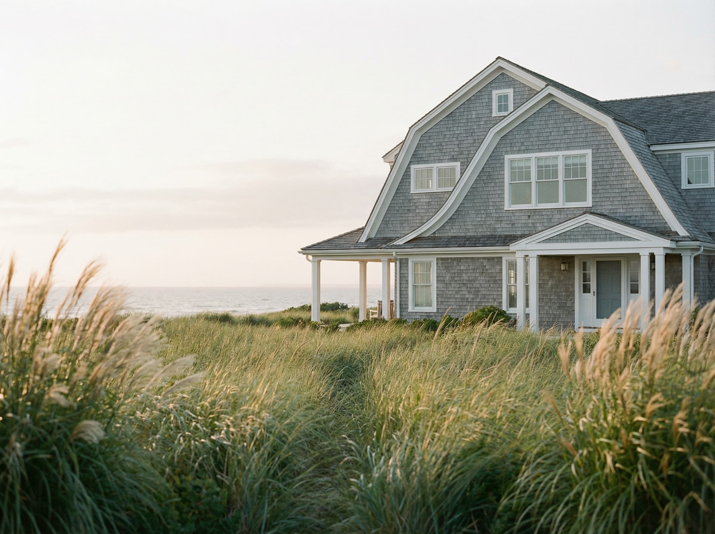 A Hamptons estate at golden hour